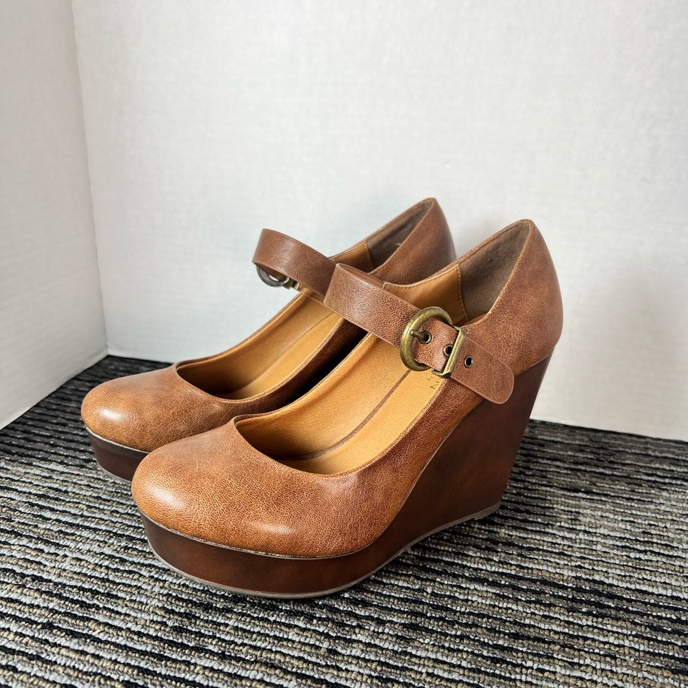 Brown Wedge Shoes